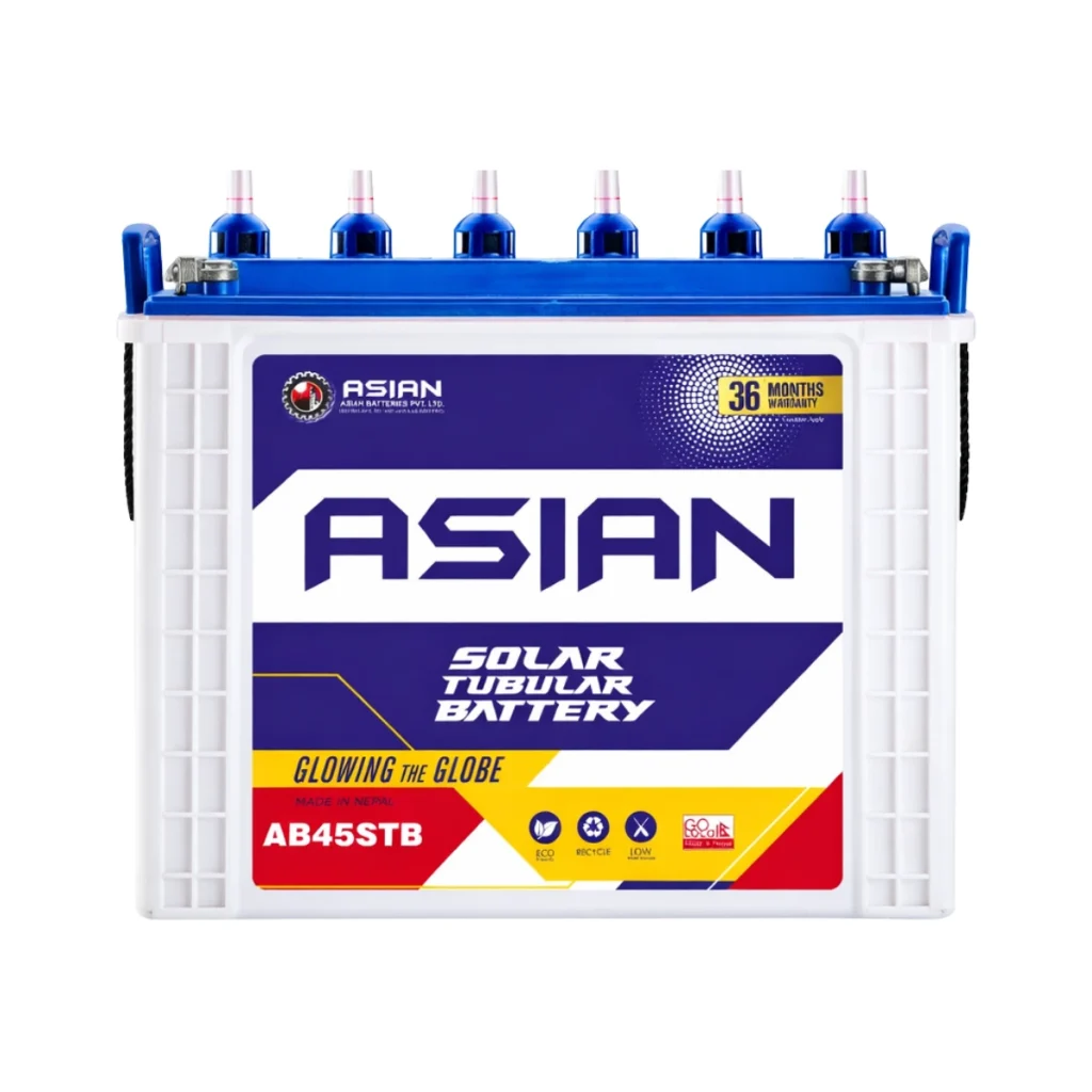 Tubular Solar Battery | AB45STB | 12V45AH@C10