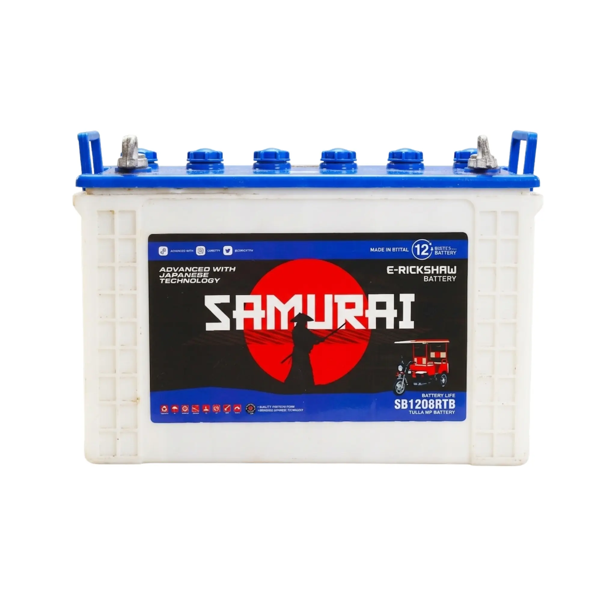 Samurai Series | SB120ERTB | 120AH@C10 | E-rickshaw Battery