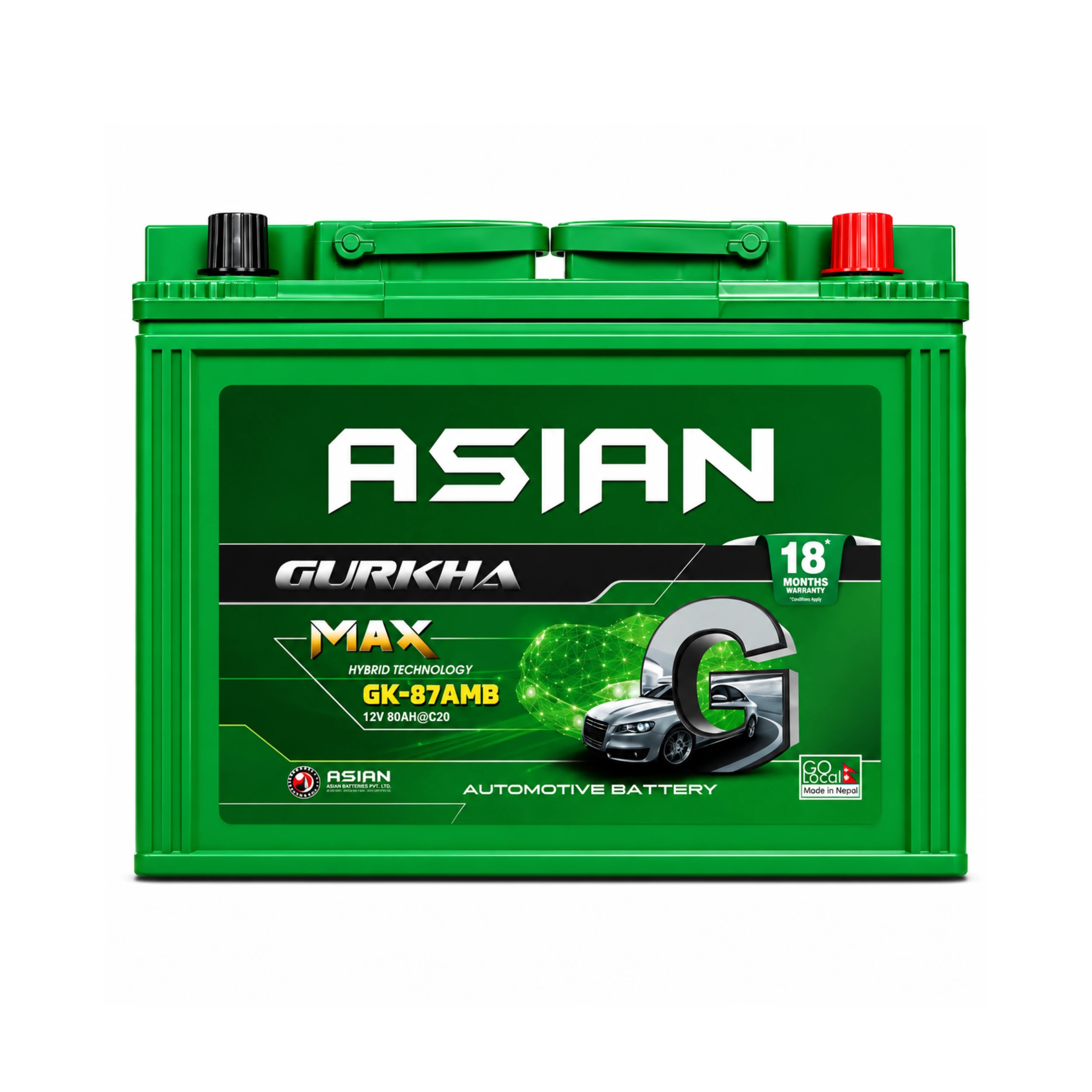 Automotive Battery | GK87AMB | 12V 80AH