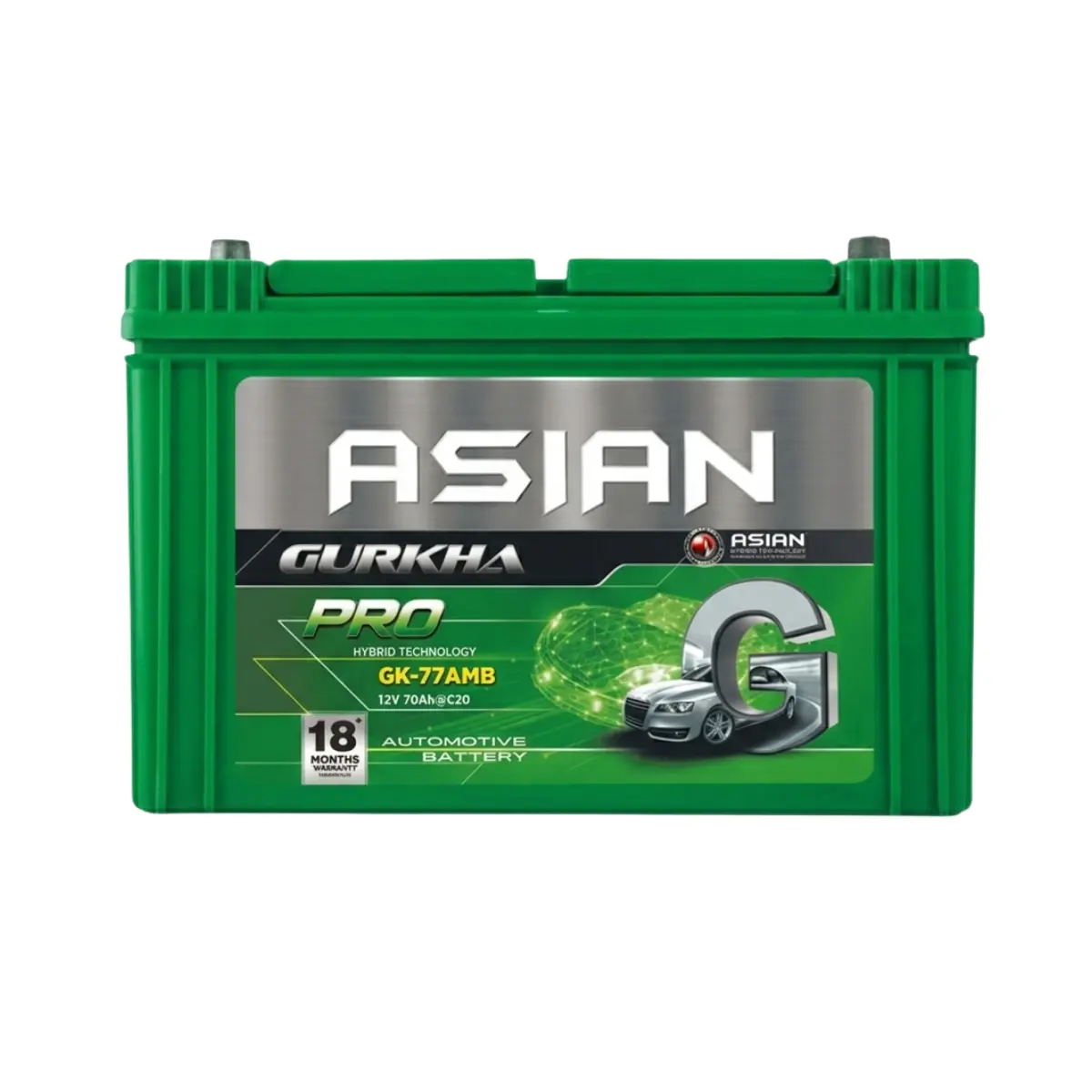 Automotive Battery | GK77AMB | 12V70AH