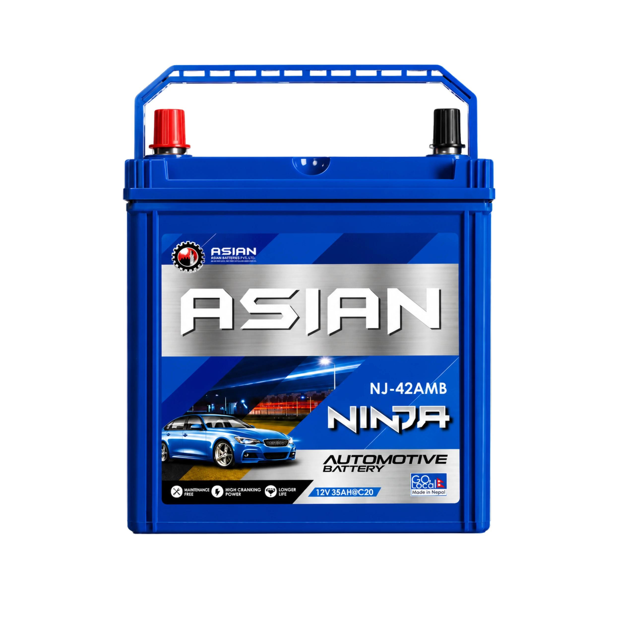 Automotive Battery | NJ42AMB | 12V35AH | Ninja Series