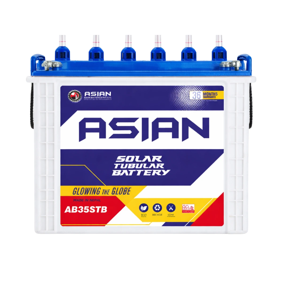 Tubular Solar Battery | AB35STB | 12V35AH