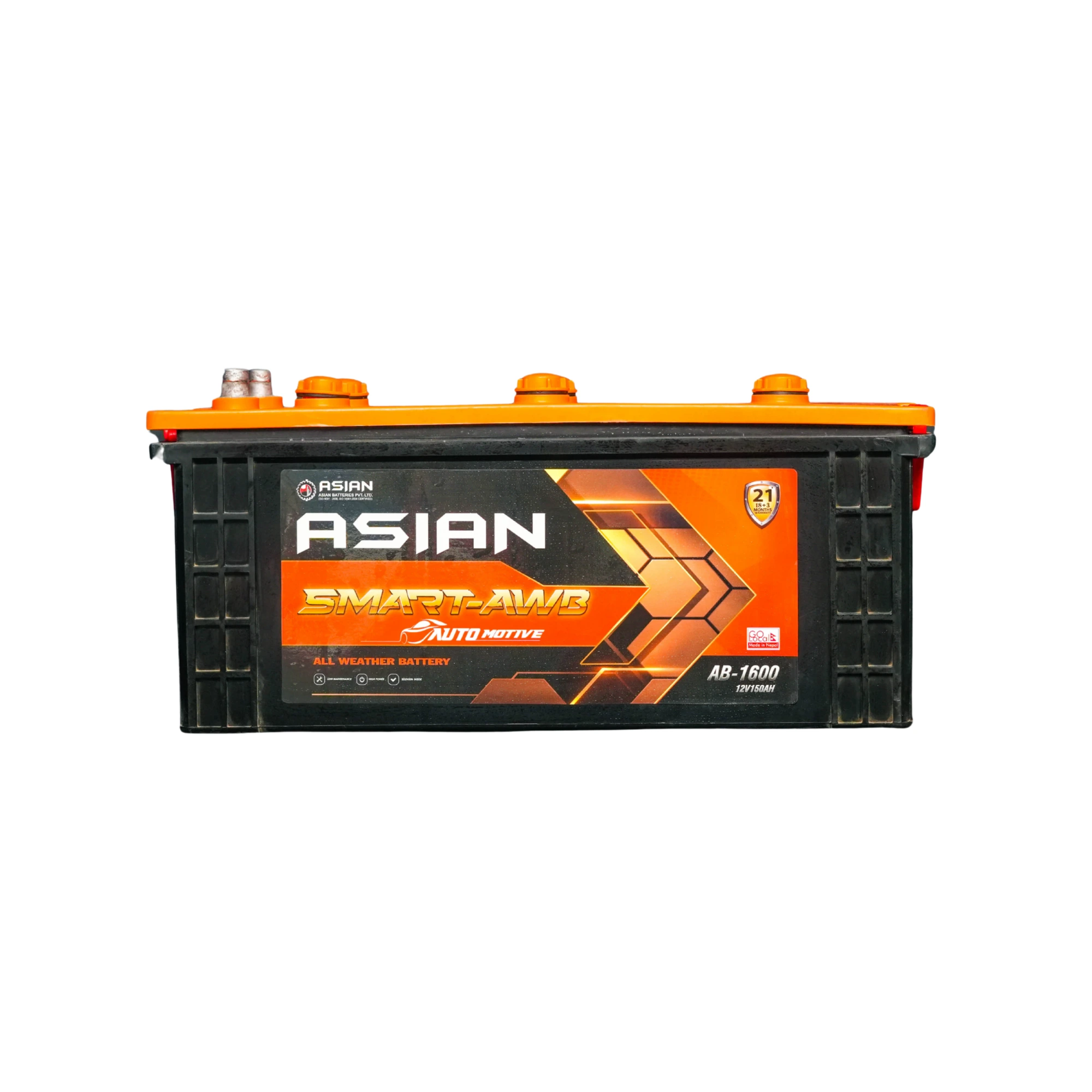 Asian Smart-AWB Battery | AB-1600 | 12V 150AH