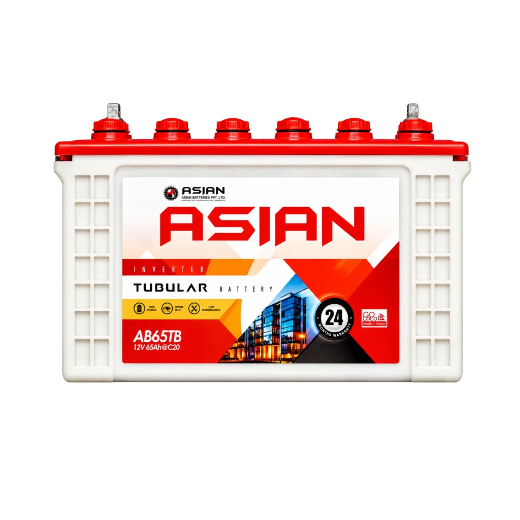 Tubular Inverter Battery | AB65TB | 12V 65AH@C20