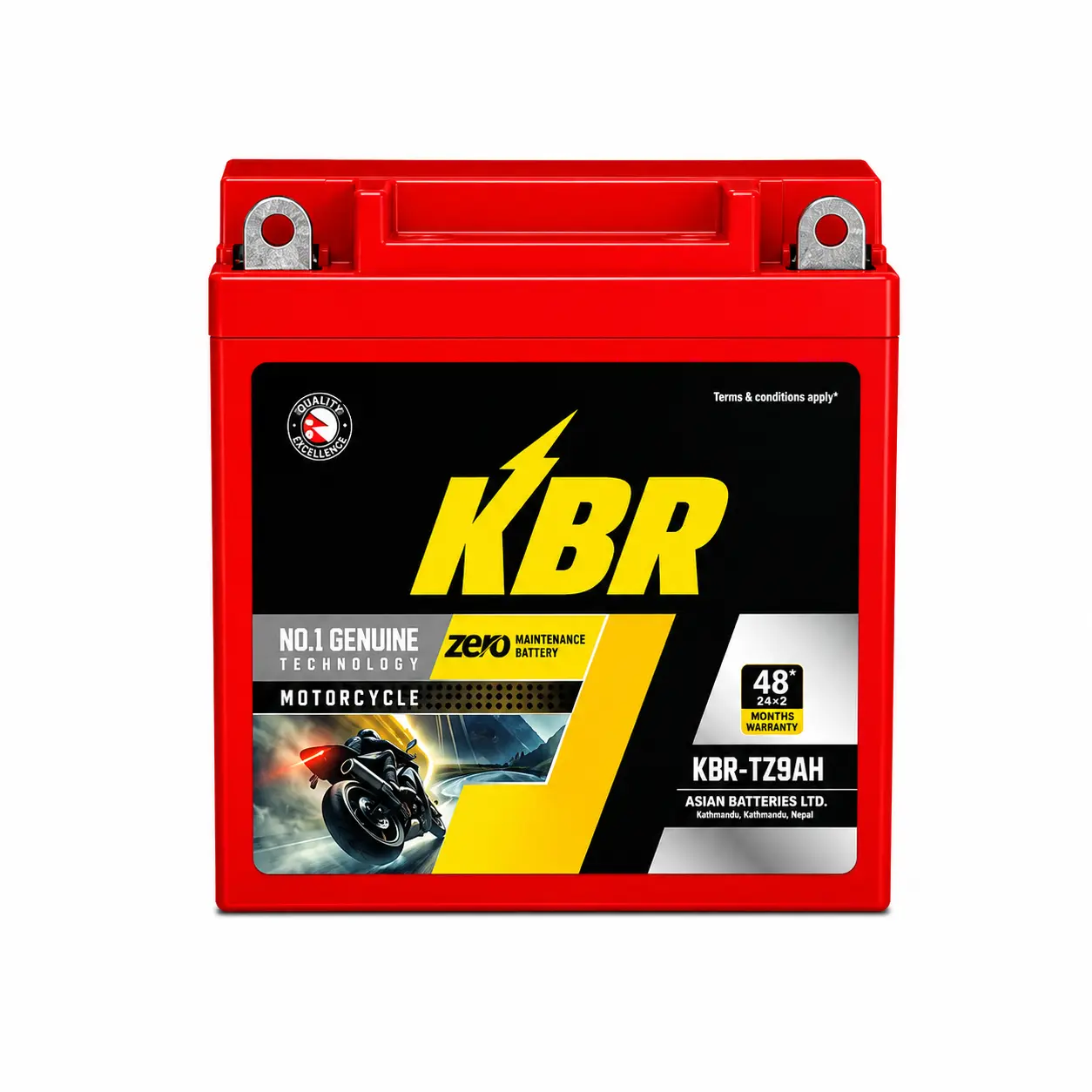 Asian Motorcycle Battery | KBR-TZ9AH
