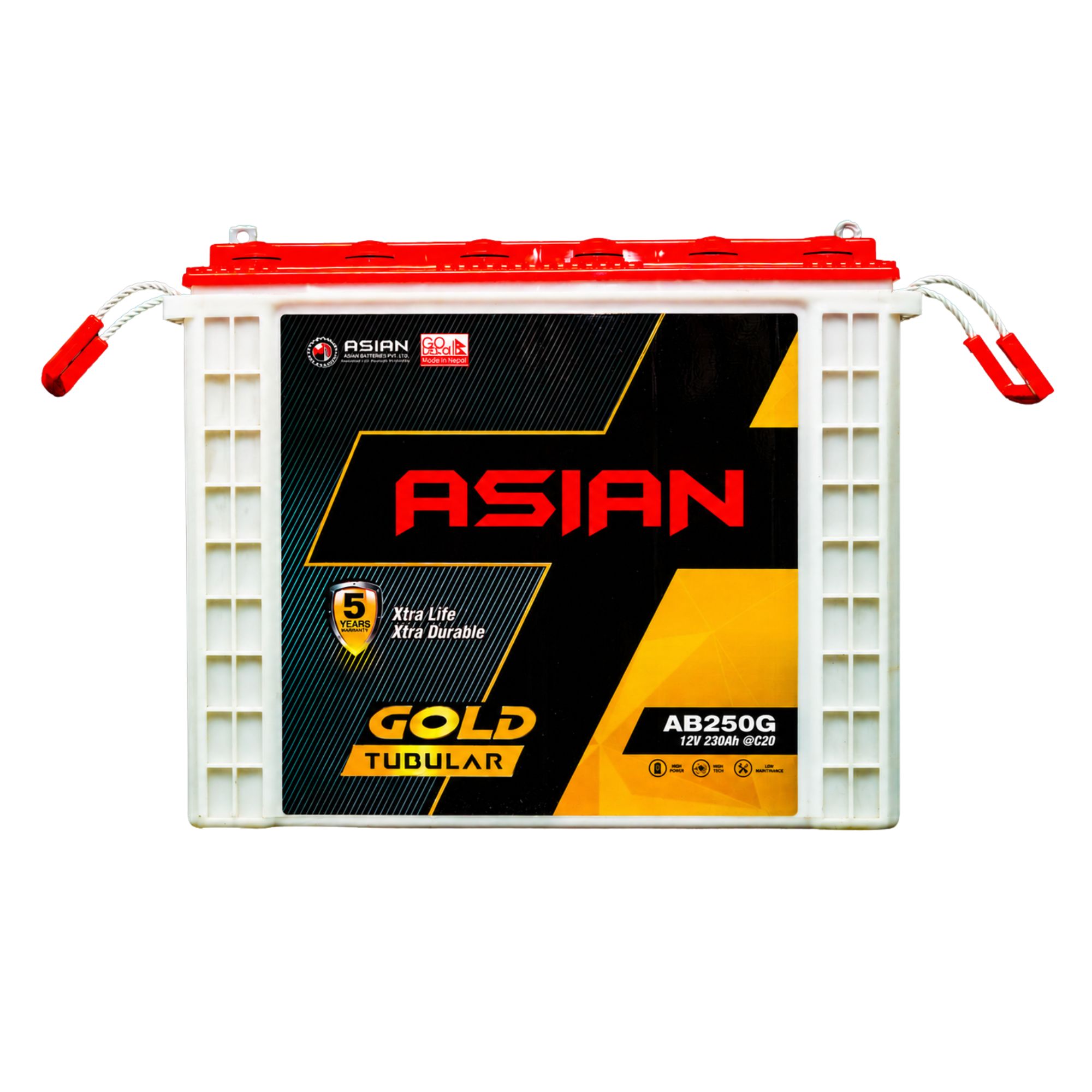 Tubular Gold Battery | AB250G | 12V 230AH@C20