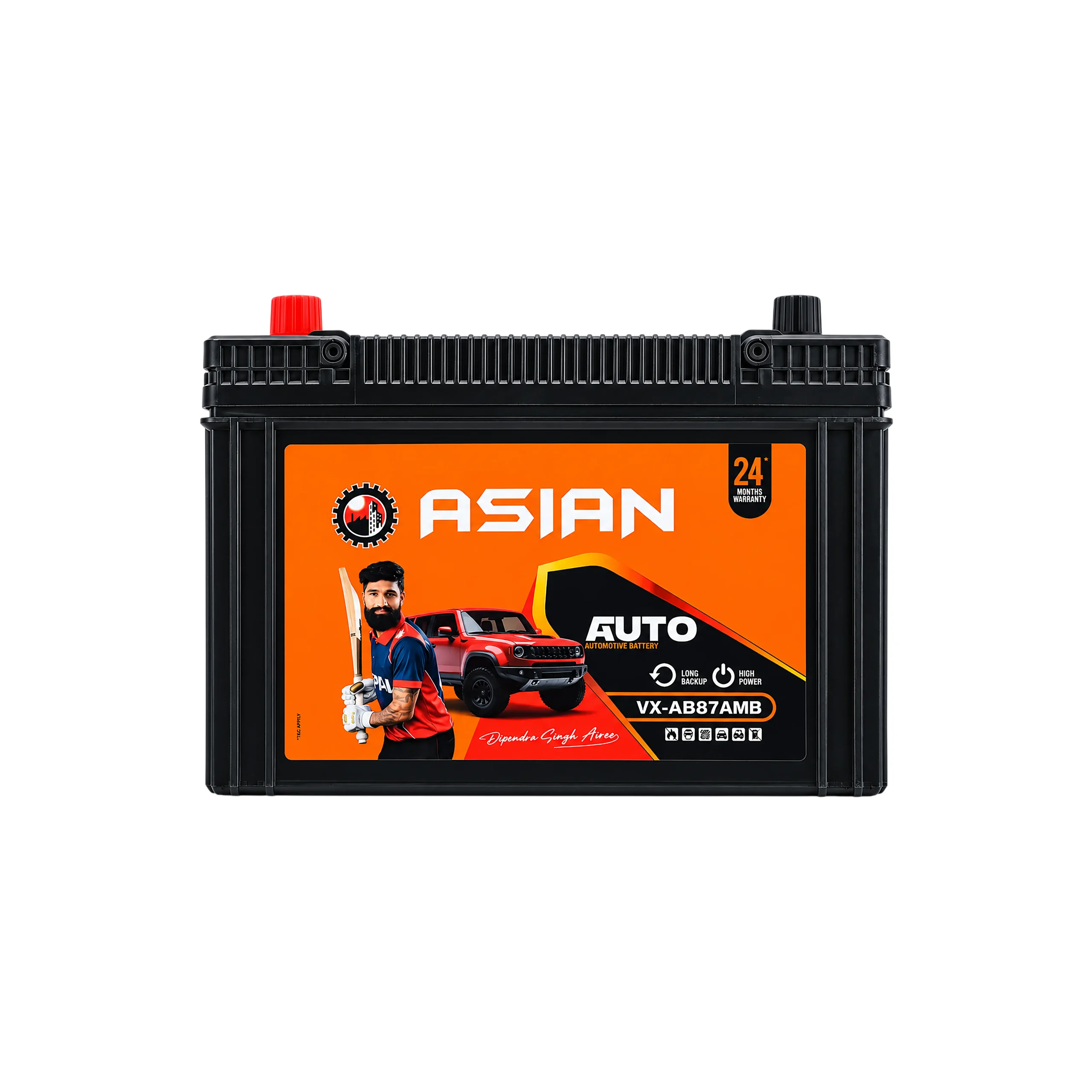 Automative Voltex Battery | VX-AB-87AMB | 12V 80AH | Auto Series