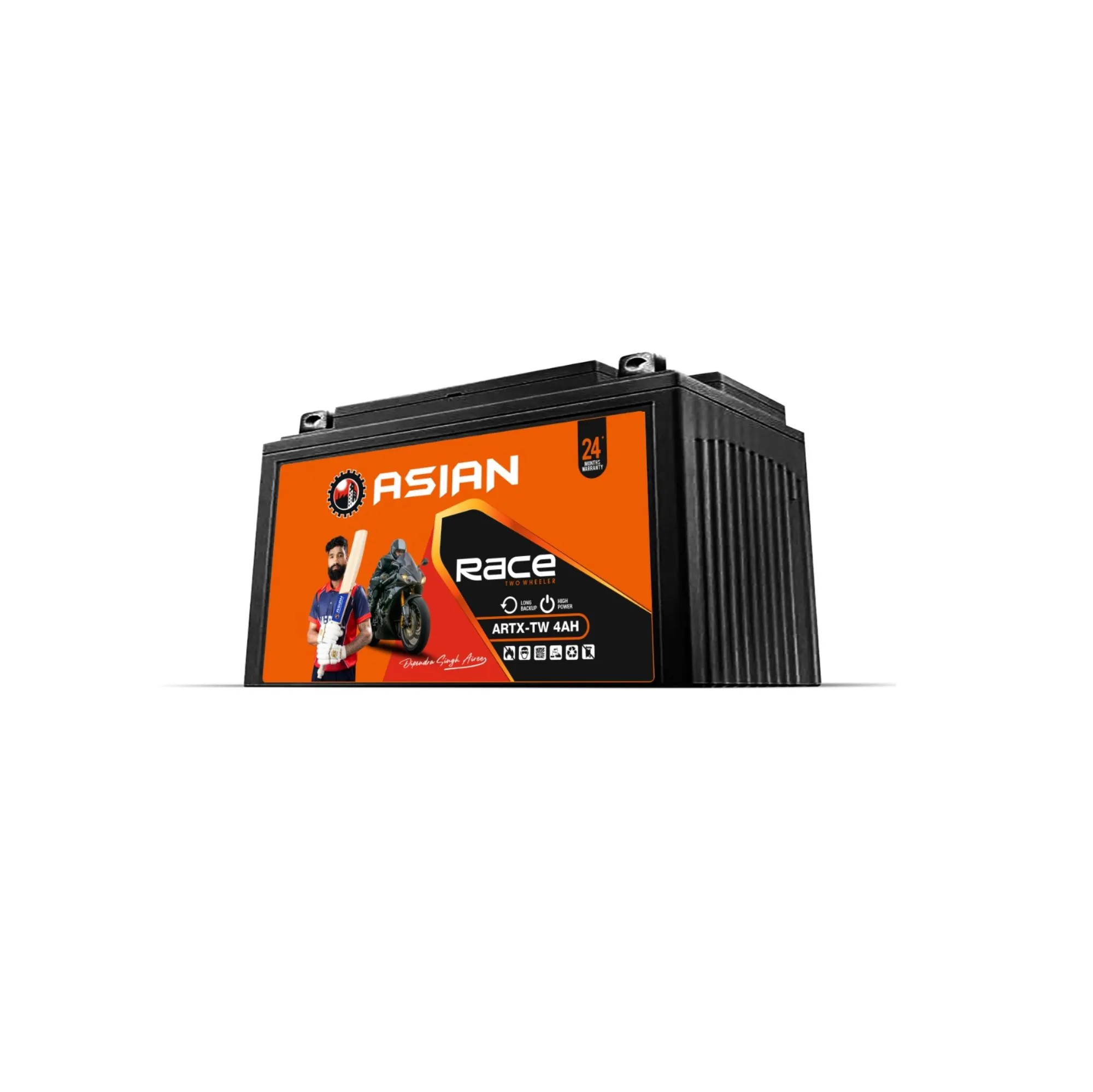 Motorcycle Battery | ARTX-TW-4AH | 12V 4AH | Race Series
