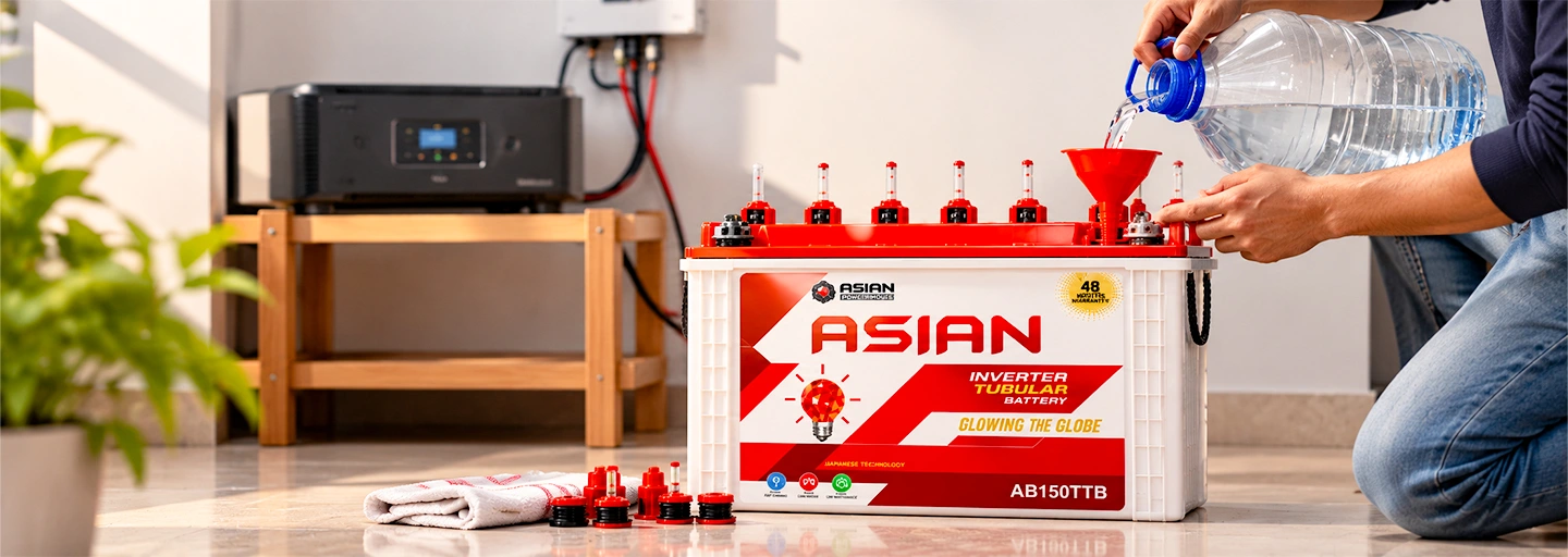 How to Refill Water in Inverter Batteries?